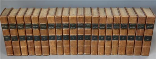 Buffon, Georges Louis Marie Leclerc, Comte de - Natural History, General and Particular, 20 vols, 8vo, rebacked